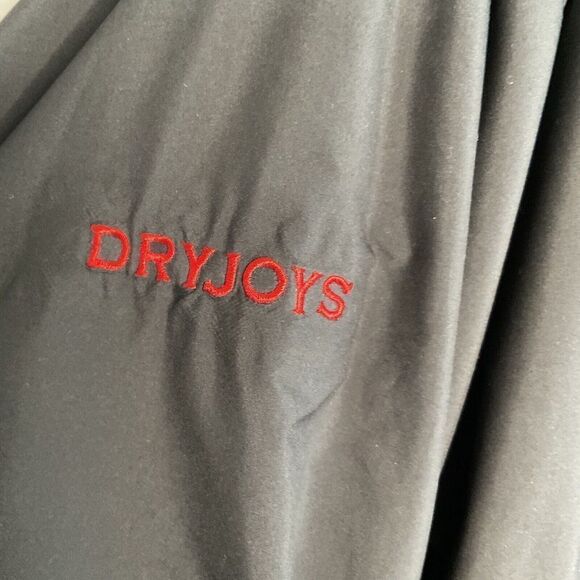 FootJoy DryJoys Men’s Black Long Sleeve 11" Zip Windbreaker Golf Jacket Size L - Picture 4 of 10